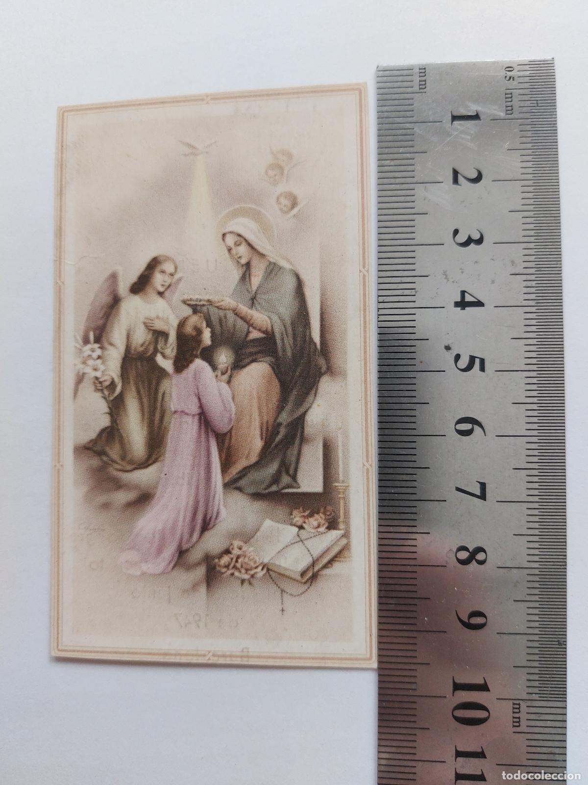 Cartoline: Estampa de recuerdo de Primera Comuni&oacute;n en Barcelona