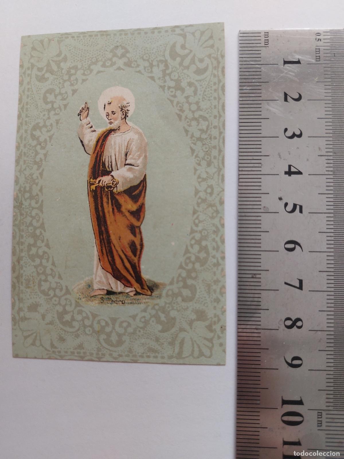 Postales: Estampa de estampa religiosa con la imagen de San Pedro
