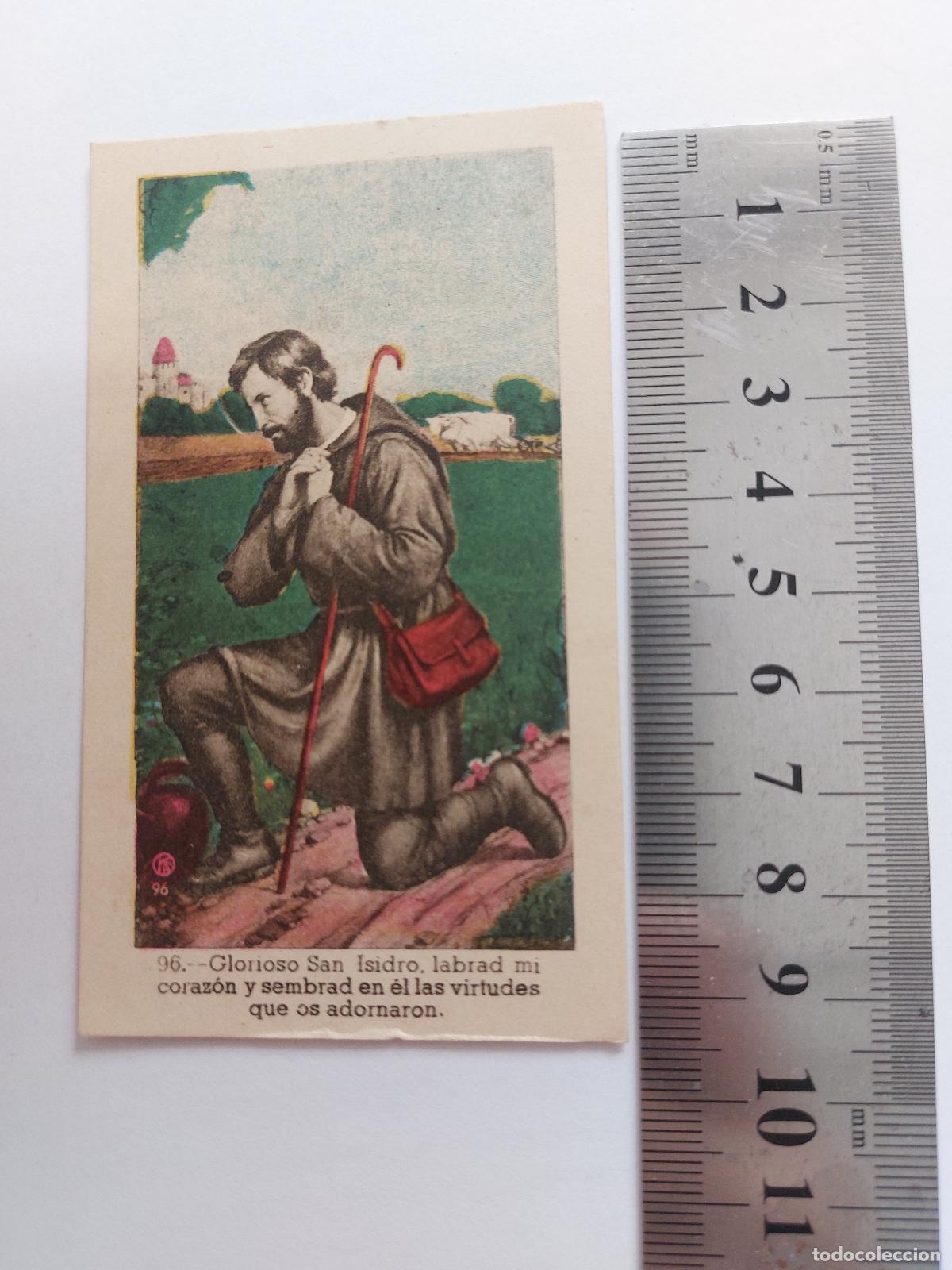 Postales: Estampa religiosa de San Isidro Labrador