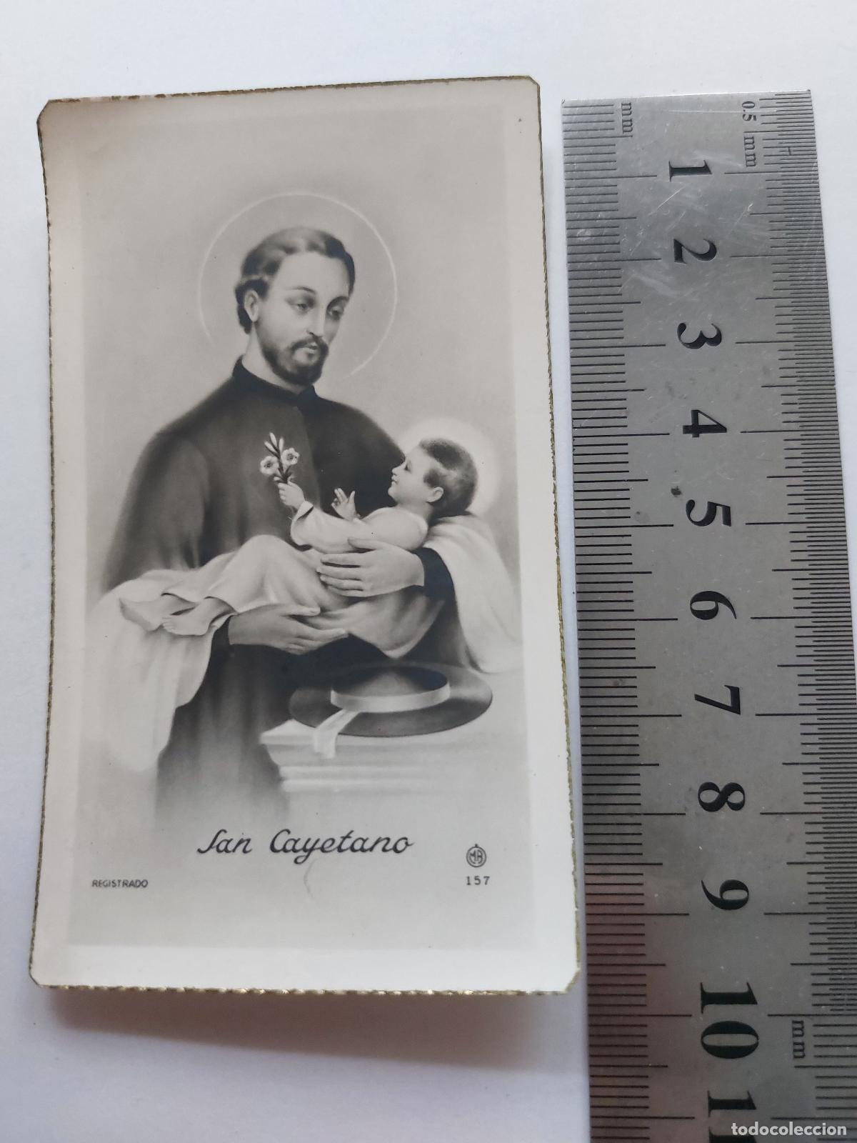 Postales: Estampa de San Cayetano con el Ni&ntilde;o Jes&uacute;s
