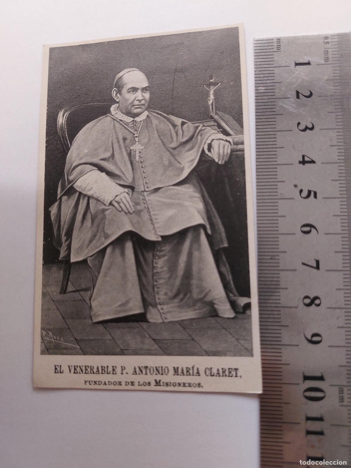 Postales: Estampa del Venerable Padre Antonio Mar&iacute;a Claret, Fundador de los Misioneros