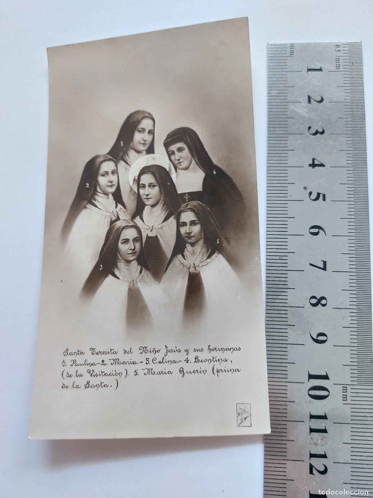 Postales: Estampa de Santa Teresita del Ni&ntilde;o Jes&uacute;s y sus hermanas