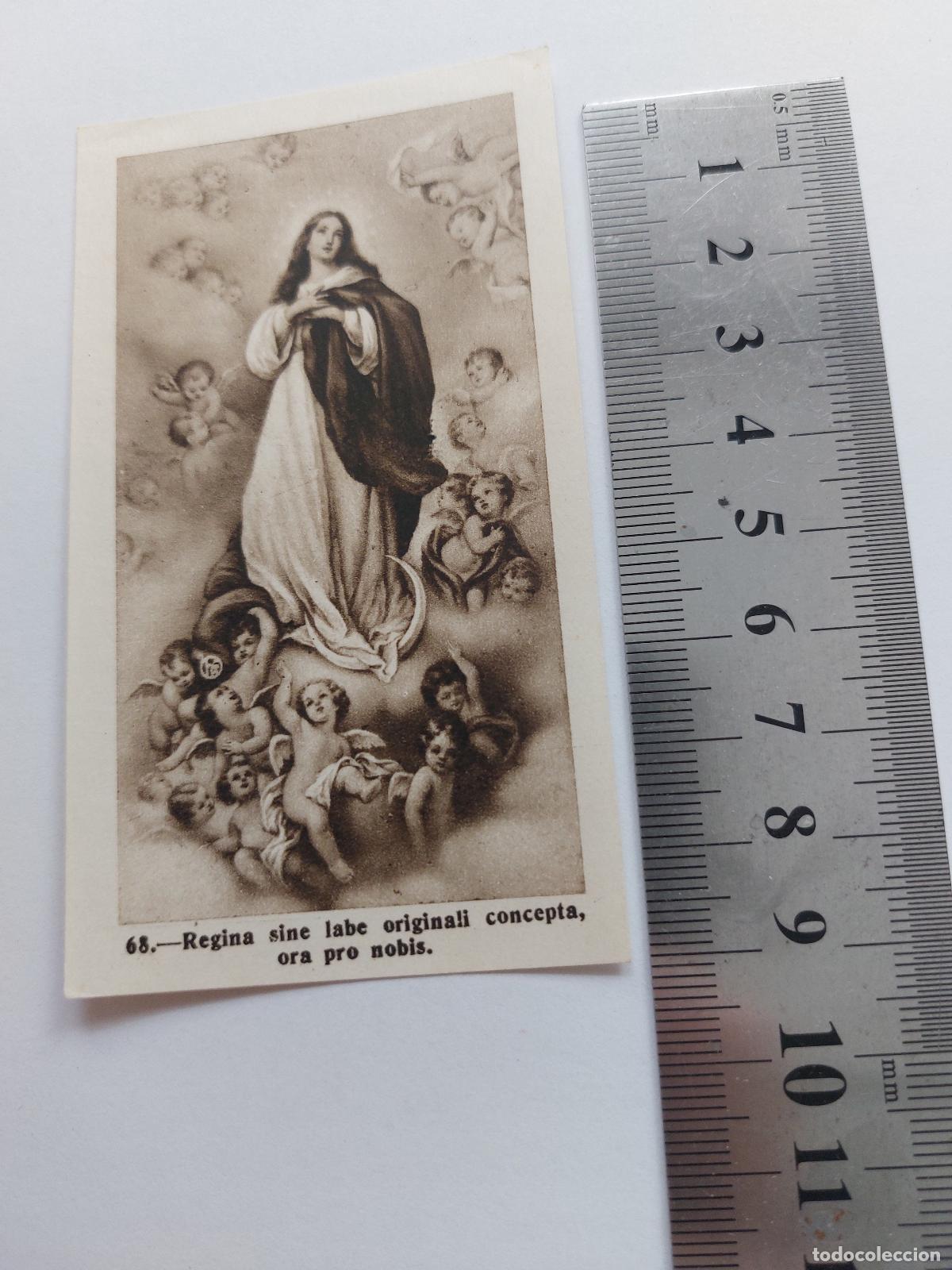 Postcards: Estampa de arte sacro con la imagen de la Inmaculada Concepci&oacute;n