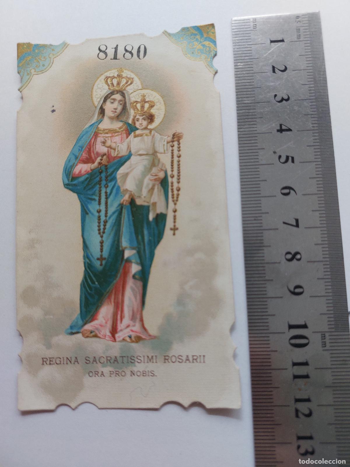Postcards: Estampa de la Virgen del Rosario con el Ni&ntilde;o Jes&uacute;s