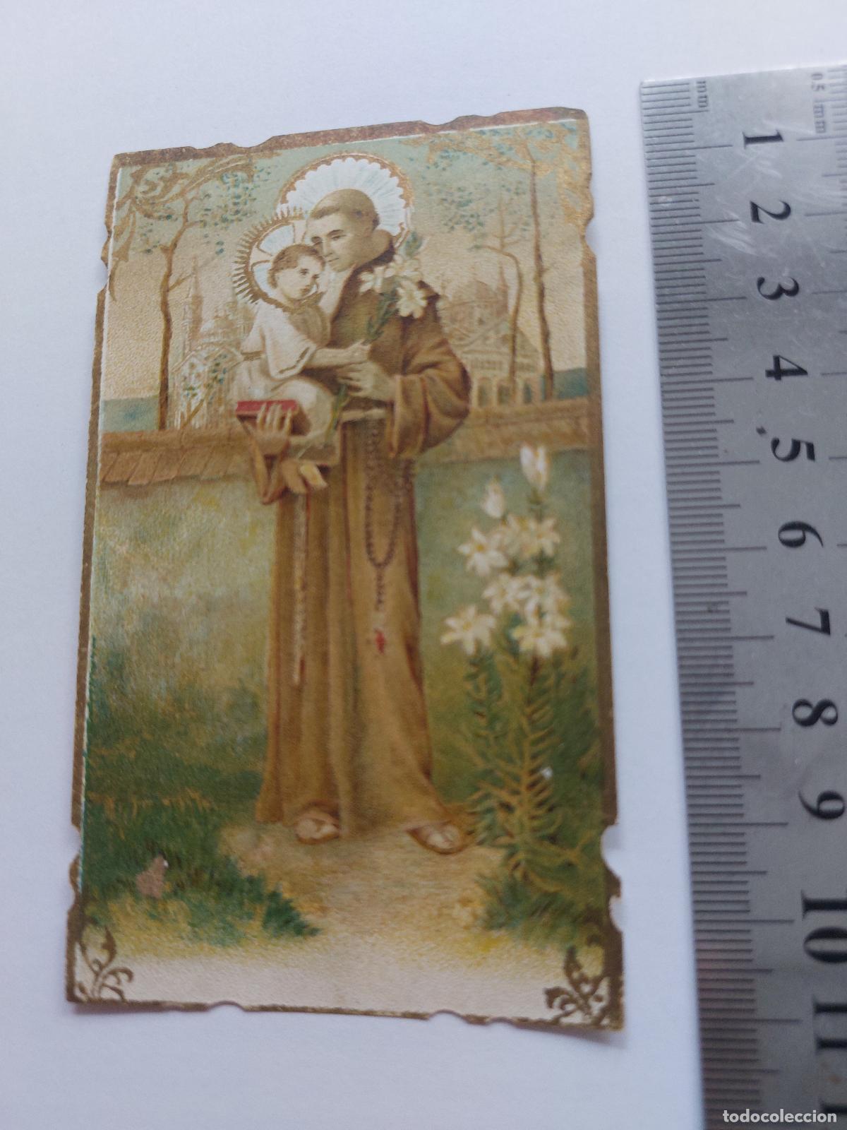 Postcards: Estampa de San Antonio de Padua con el Ni&ntilde;o Jes&uacute;s