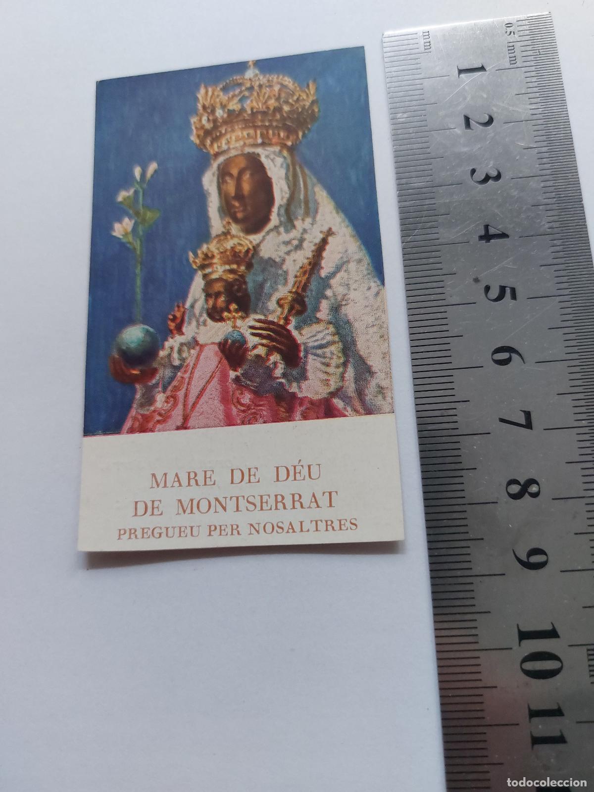 Postcards: Estampa de la Mare de D&eacute;u de Montserrat con Virolai