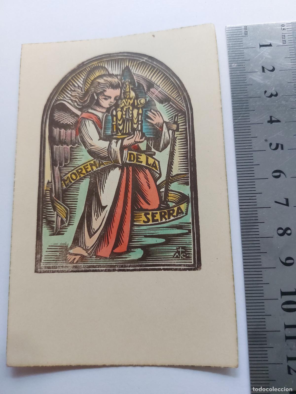 Postcards: Estampa de la Virgen de Montserrat Moreneta de la Serra