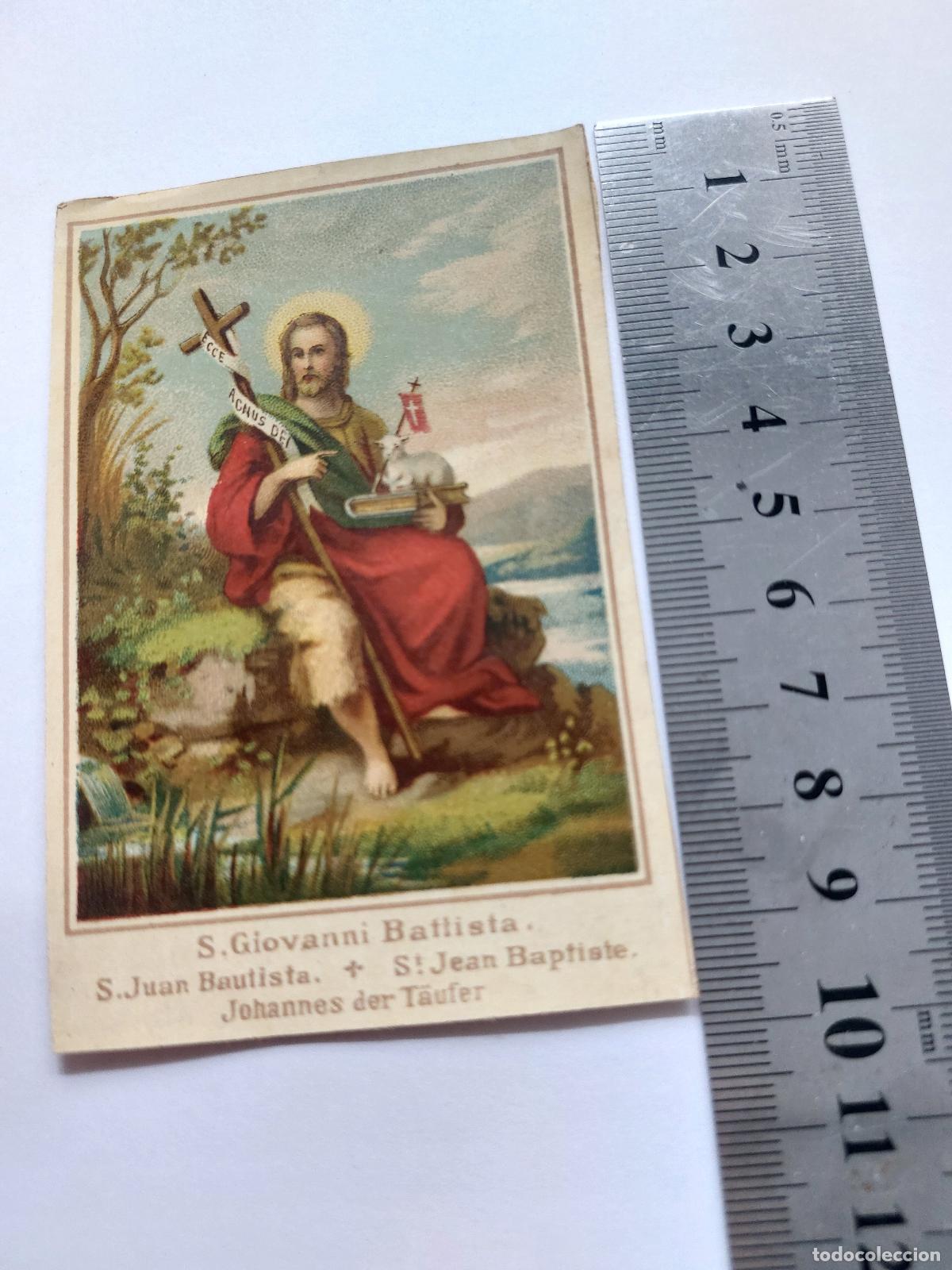 Postales: Estampa de San Juan Bautista, arte sacro religioso