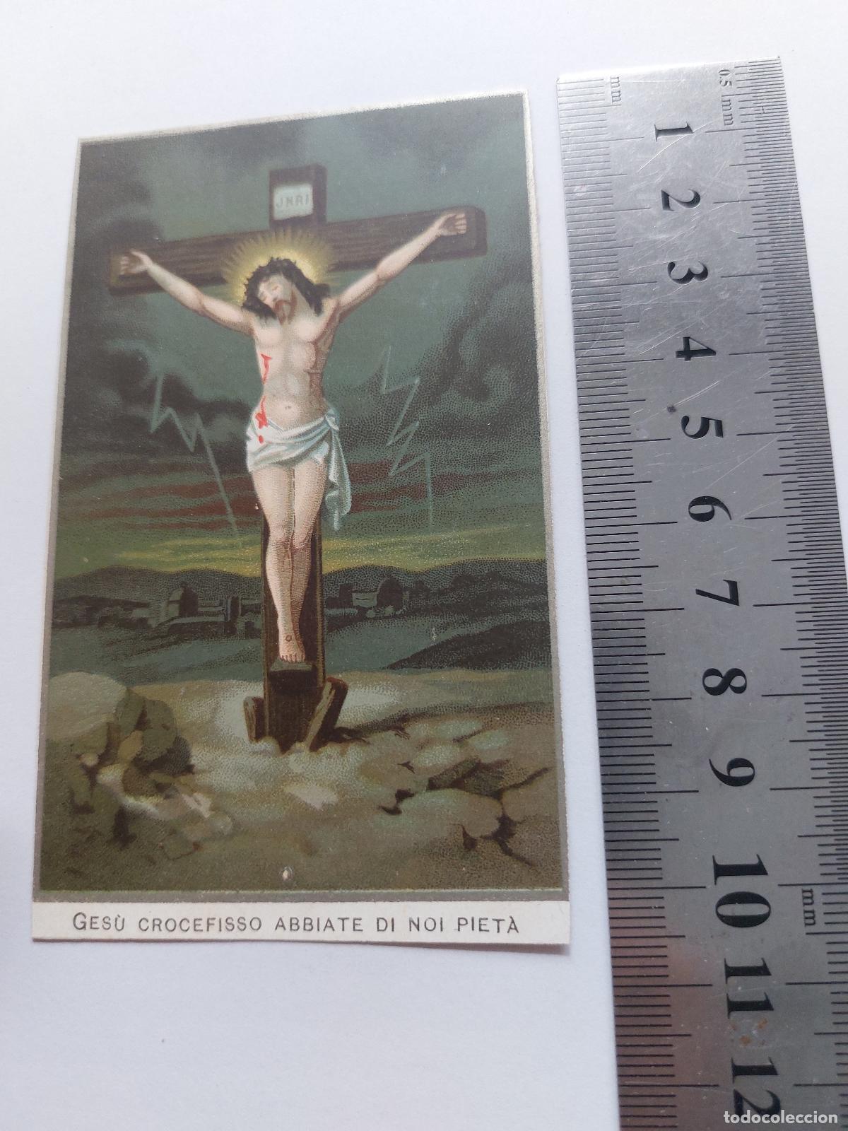 Postales: Estampa religiosa de Jesucristo crucificado