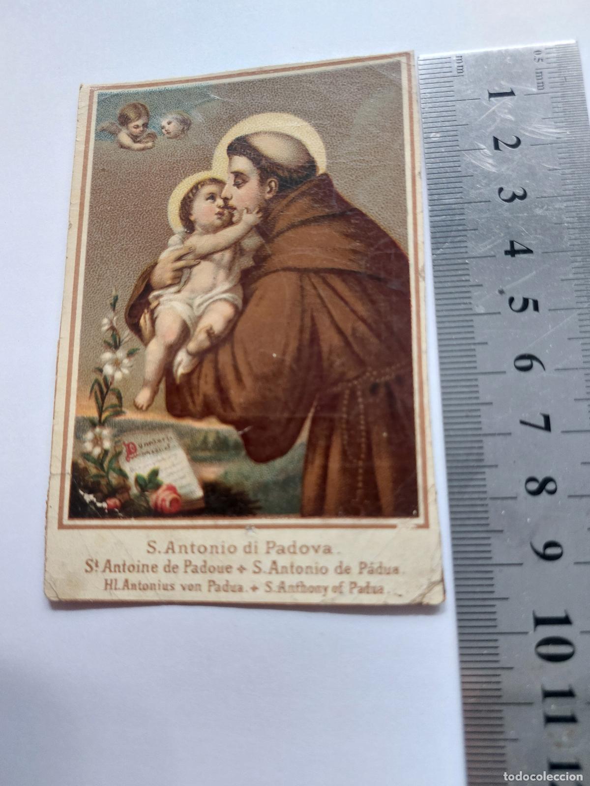Postales: Estampa de San Antonio de Padua Cerer&iacute;a Santa Mar&iacute;a Magdalena Madrid