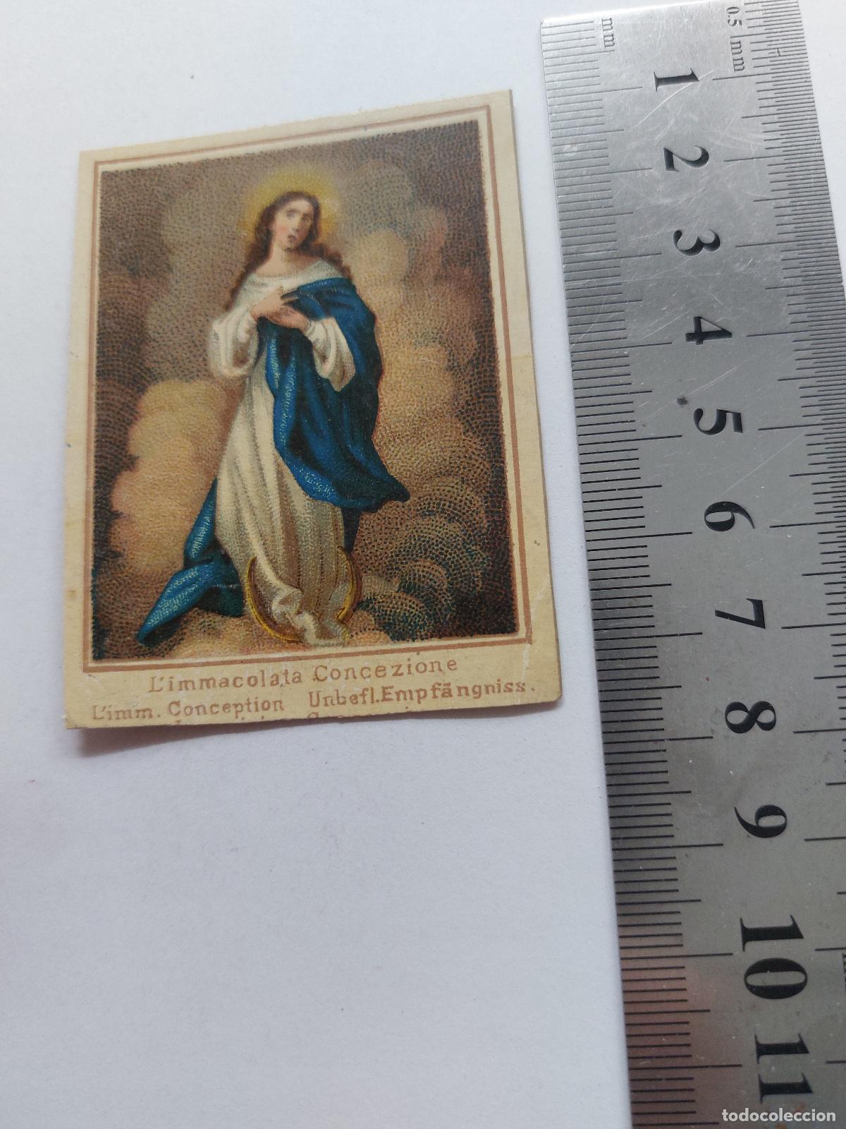 Postales: Estampa de la Inmaculada Concepci&oacute;n arte religioso