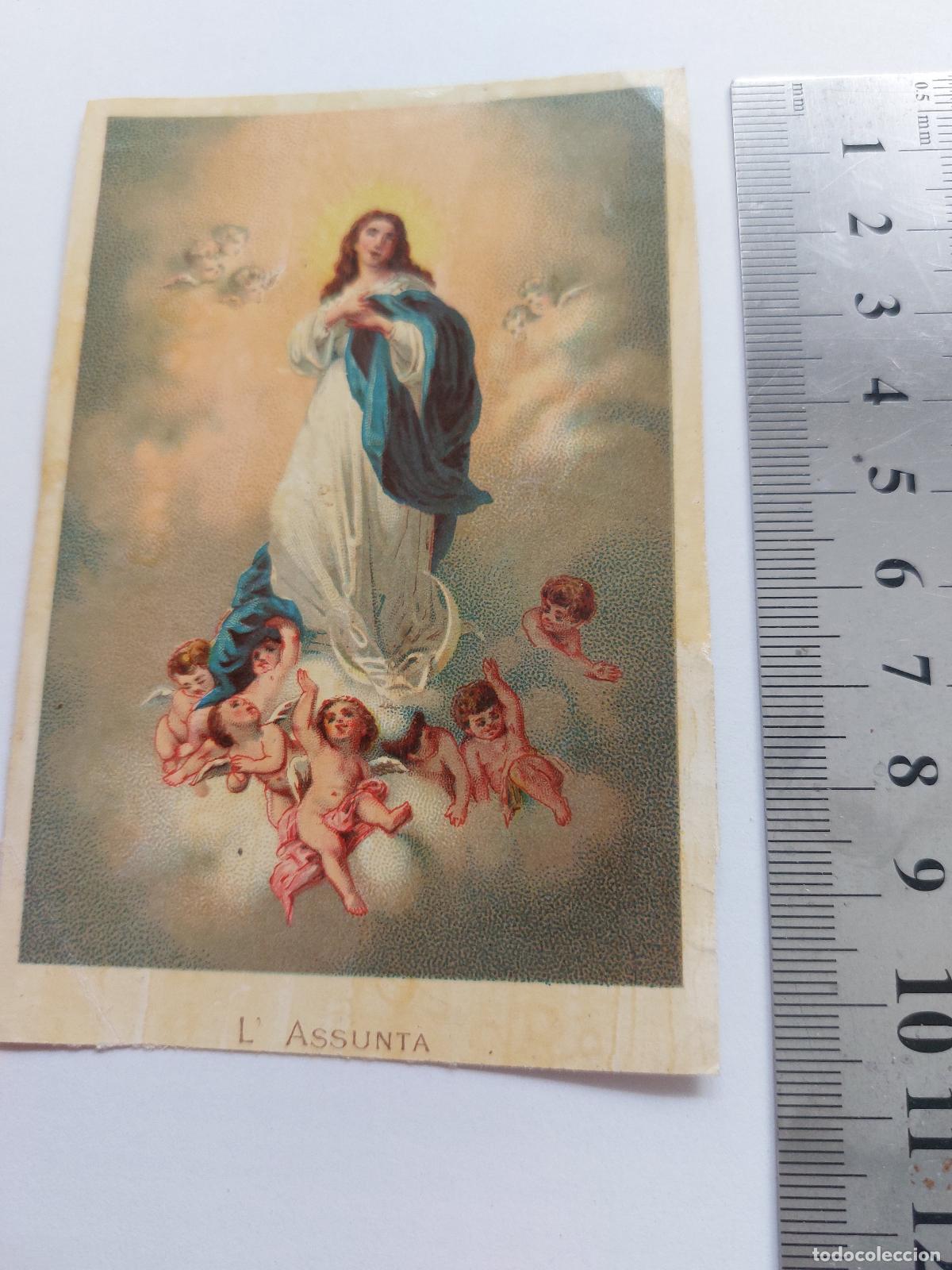 Postales: Estampa de la Asunci&oacute;n de la Virgen Mar&iacute;a
