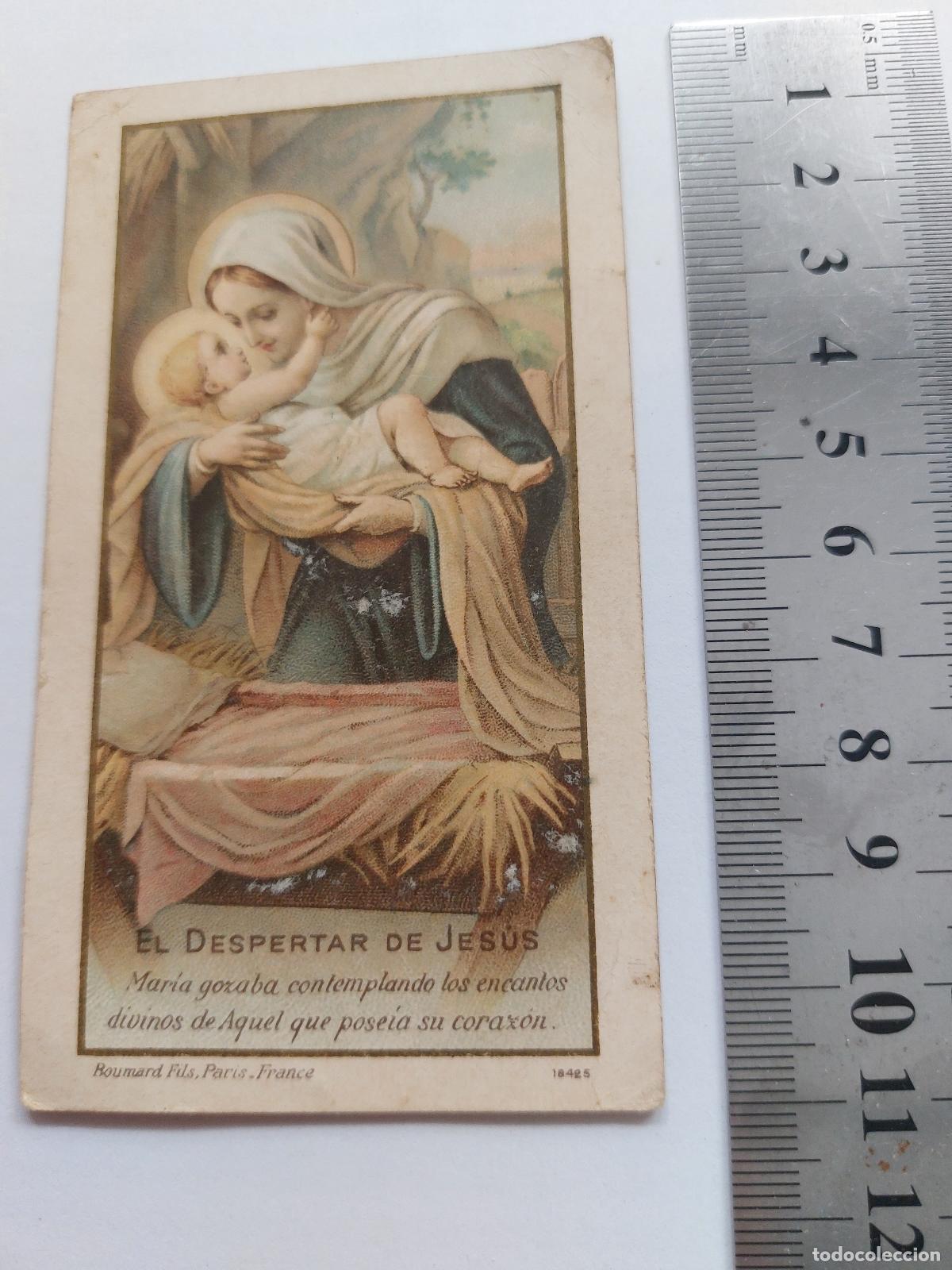 Postales: Estampa religiosa de la Virgen con el Ni&ntilde;o Jes&uacute;s