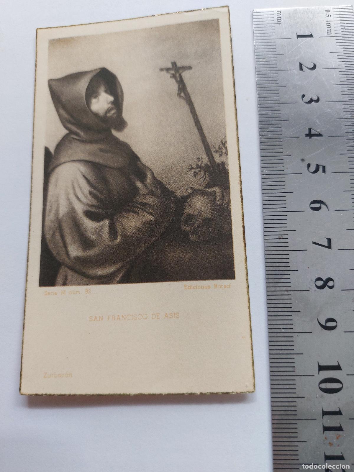 Postales: Estampa de arte religioso San Francisco de As&iacute;s por Zurbar&aacute;n