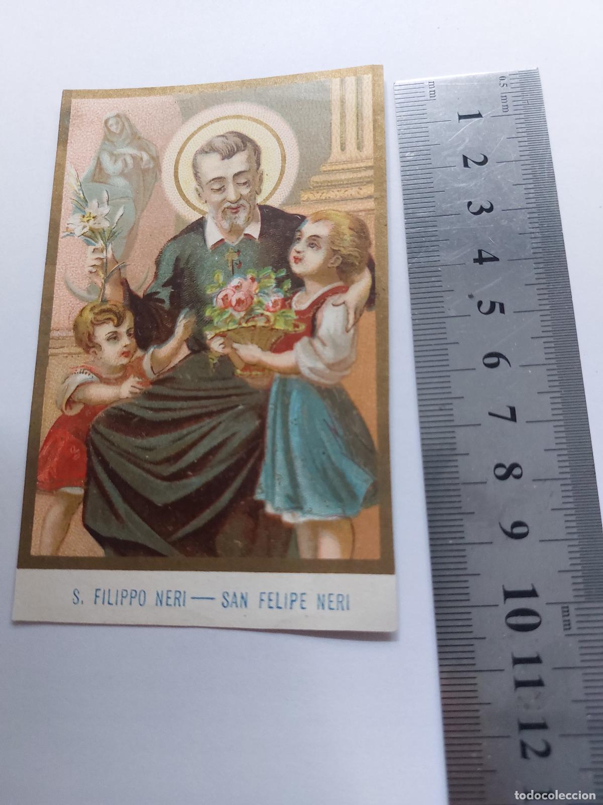 Postales: Estampa de San Felipe Neri con Ni&ntilde;os Arte Sacro