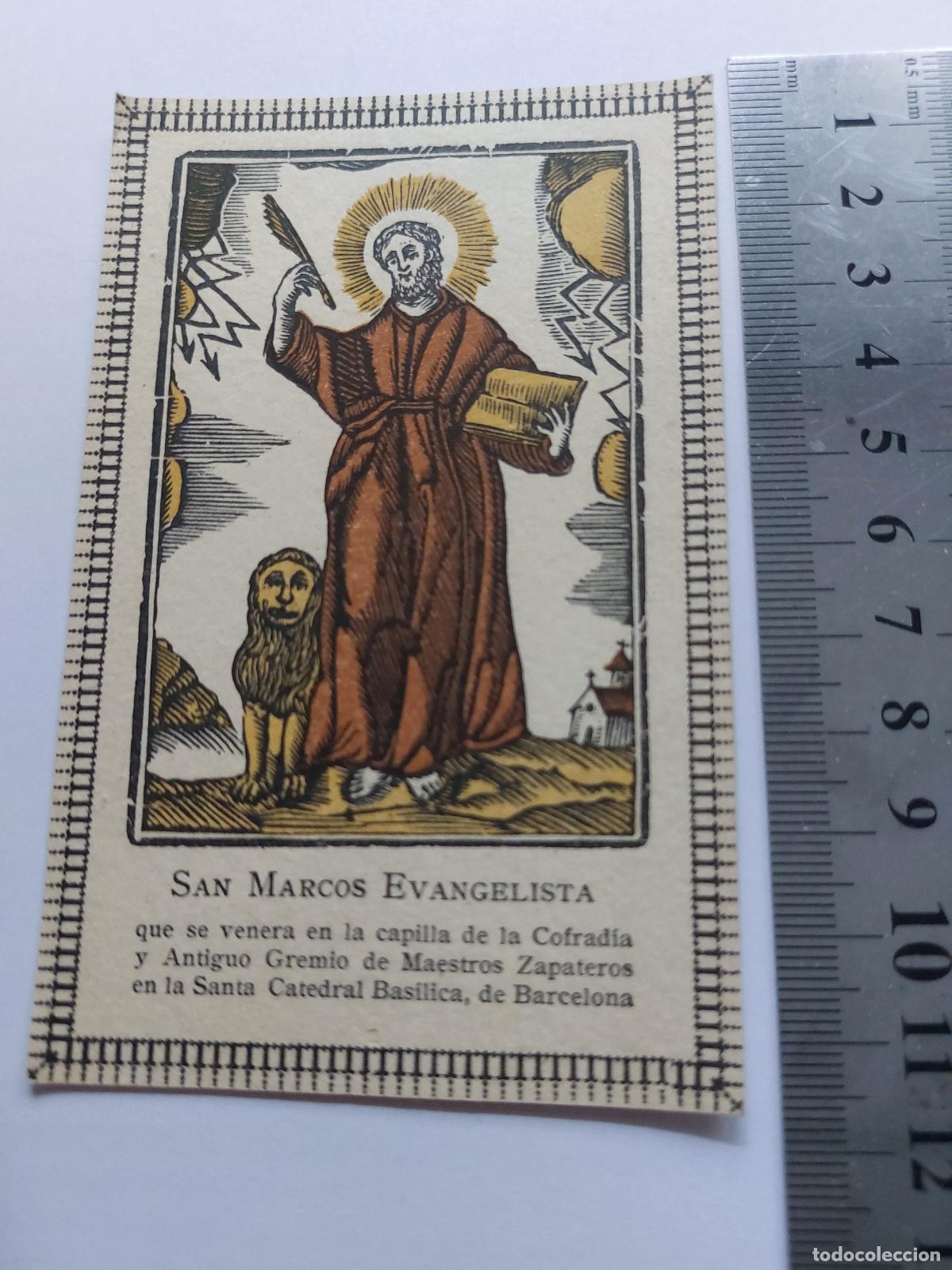 Postales: Estampa de San Marcos Evangelista en Barcelona
