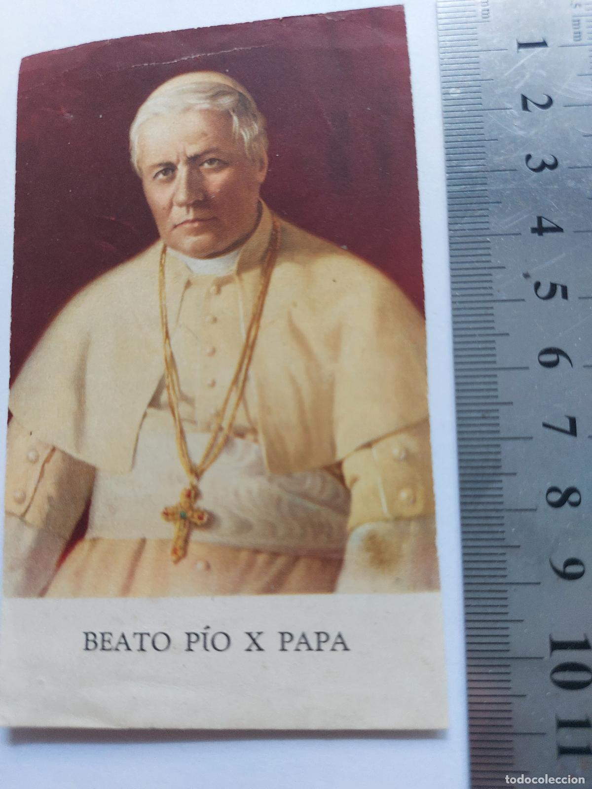 Postales: Estampa de Beato P&iacute;o X Papa