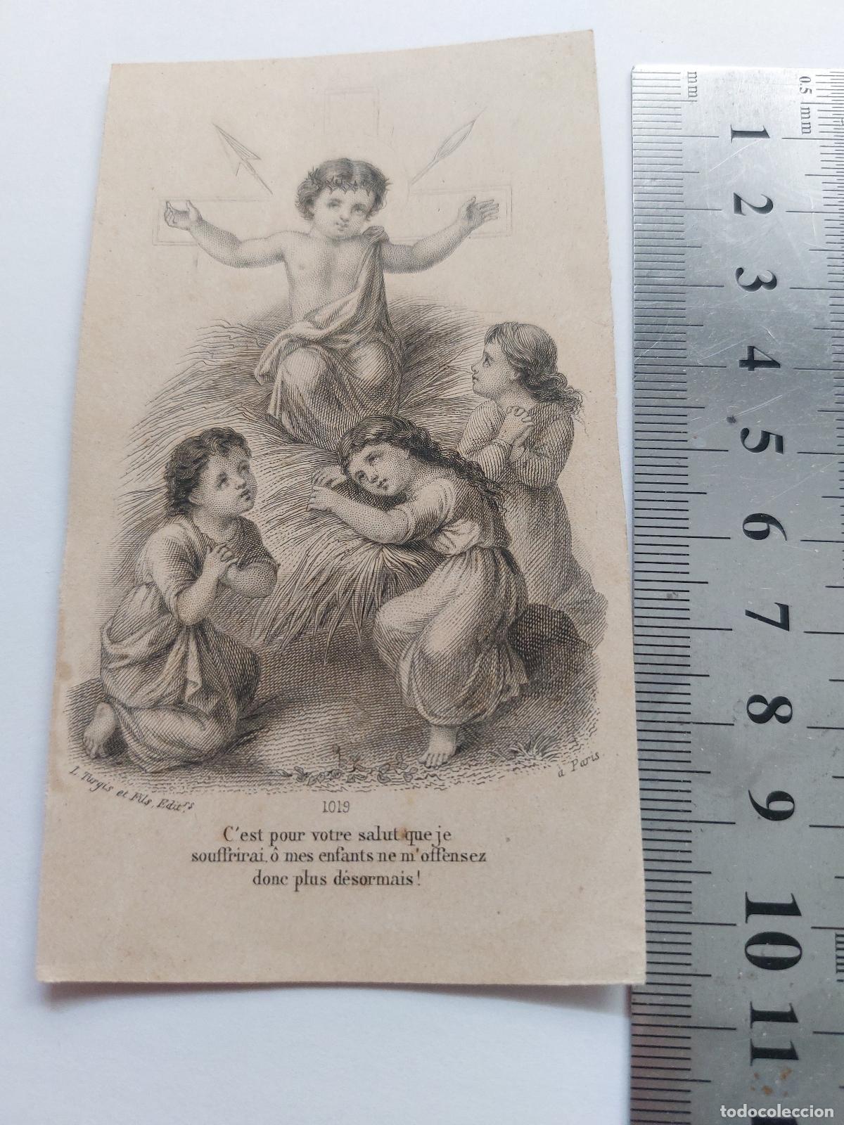 Postales: Estampa antigua con ilustraci&oacute;n religiosa de Jes&uacute;s y ni&ntilde;os