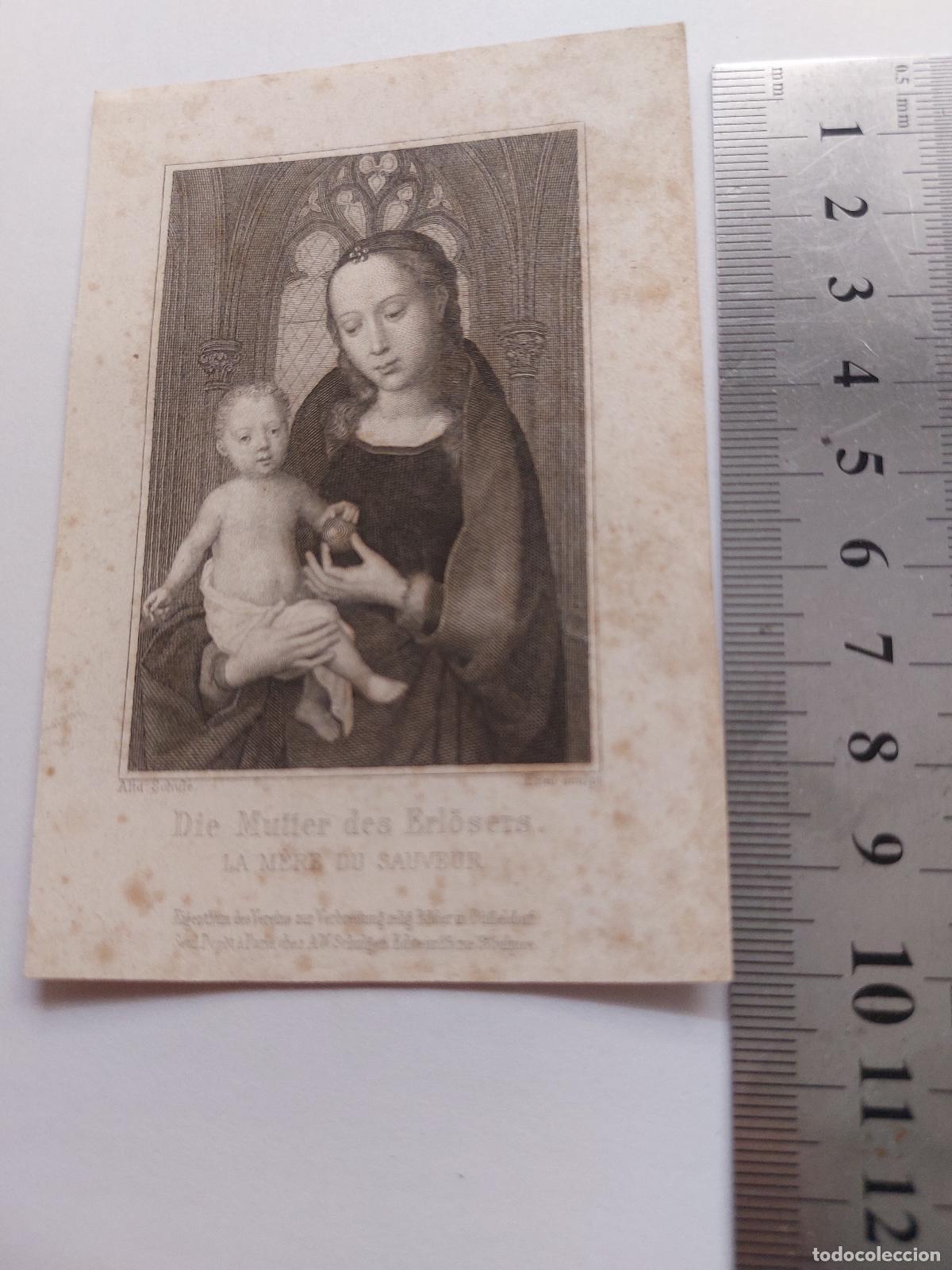 Postales: Estampa de arte religioso La Madre del Salvador