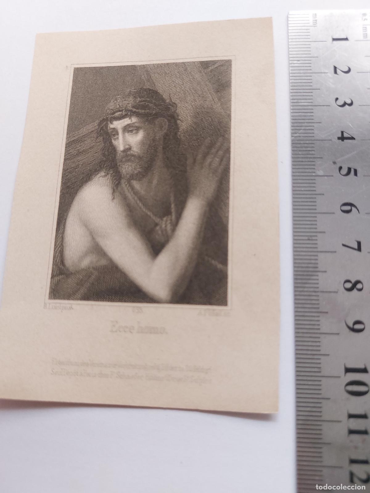 Postales: Estampa de arte religioso con pintura Ecce Homo