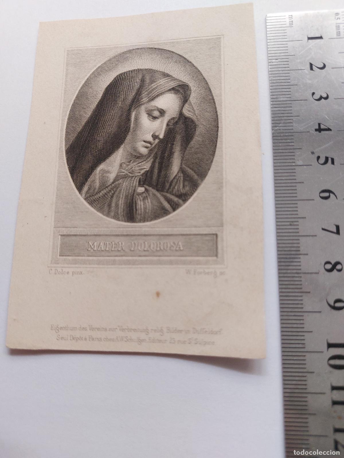 Postales: Estampa religiosa Mater Dolorosa arte sacro grabado