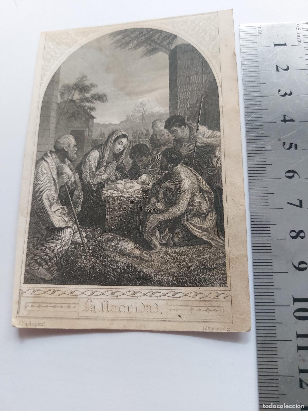 Postales: Estampa con escena religiosa de La Natividad