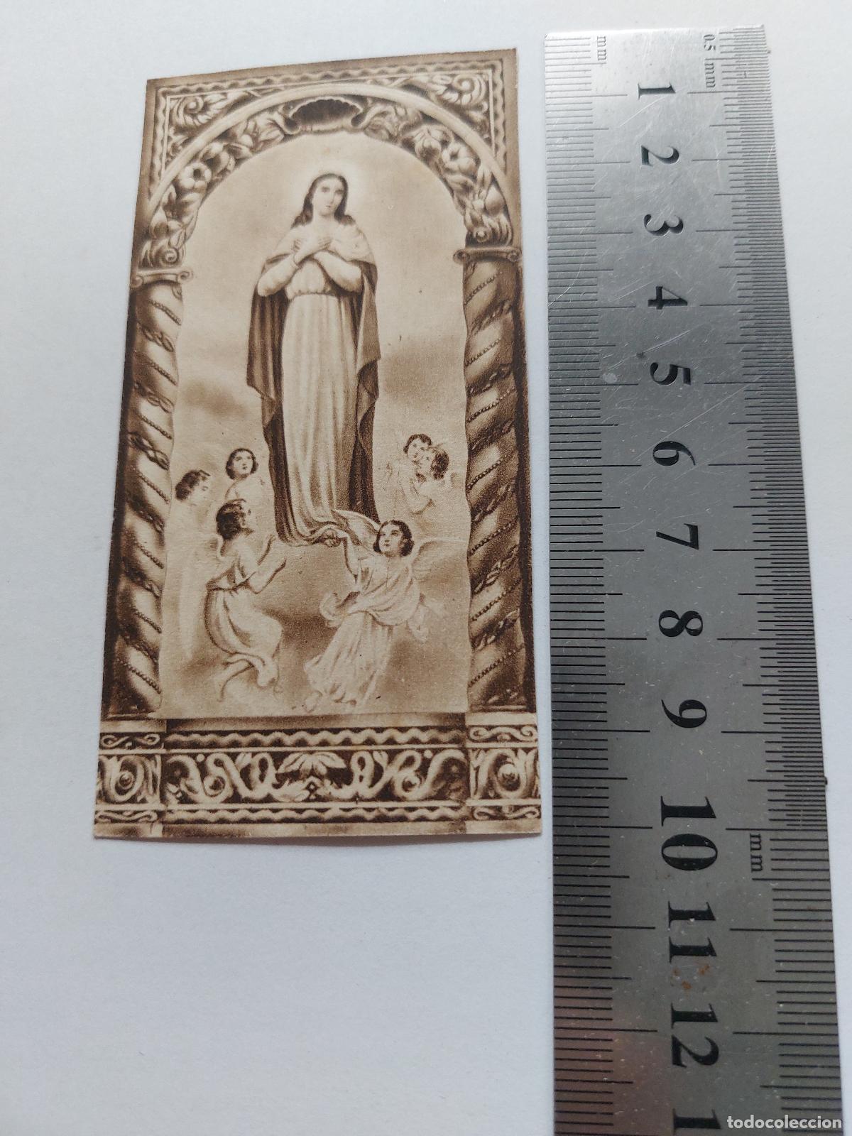 Postales: Estampa religiosa de la Virgen Mar&iacute;a Inmaculada