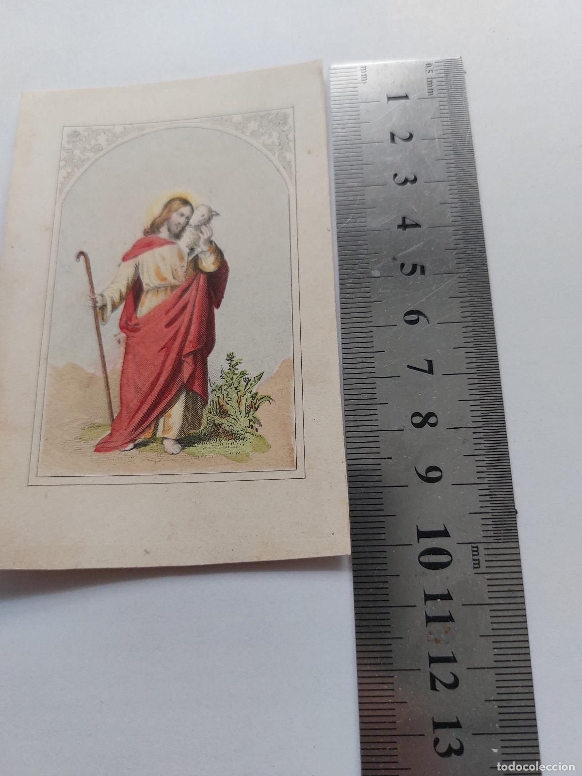 Postales: Estampa religiosa con imagen de Jesucristo como Buen Pastor