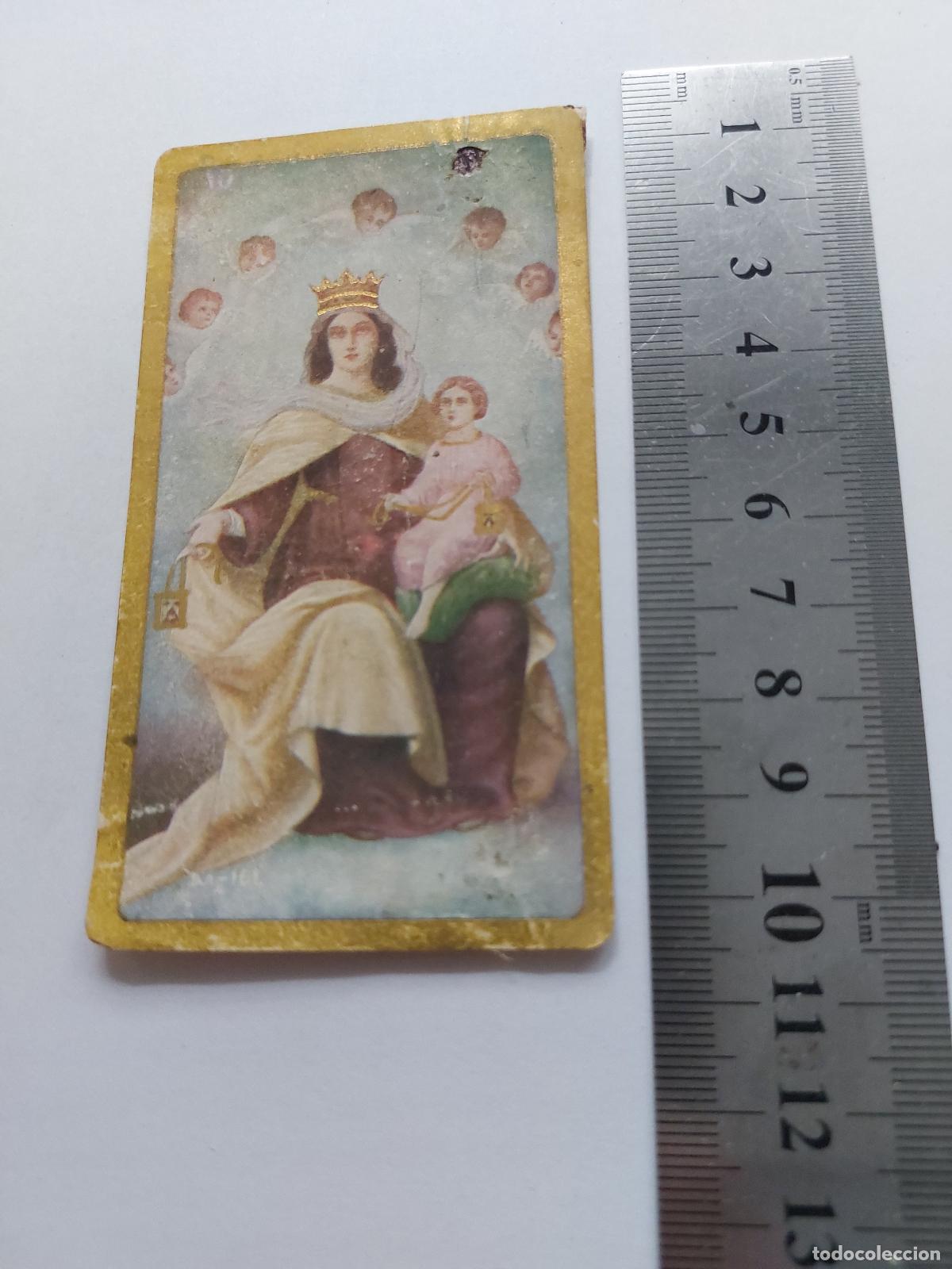 Postales: Estampa de la Virgen Mar&iacute;a con el Ni&ntilde;o Jes&uacute;s