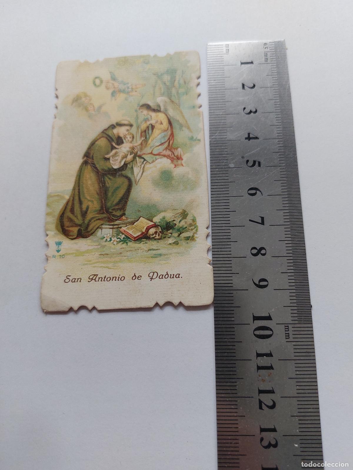 Postales: Estampa de San Antonio de Padua con Ni&ntilde;o Jes&uacute;s