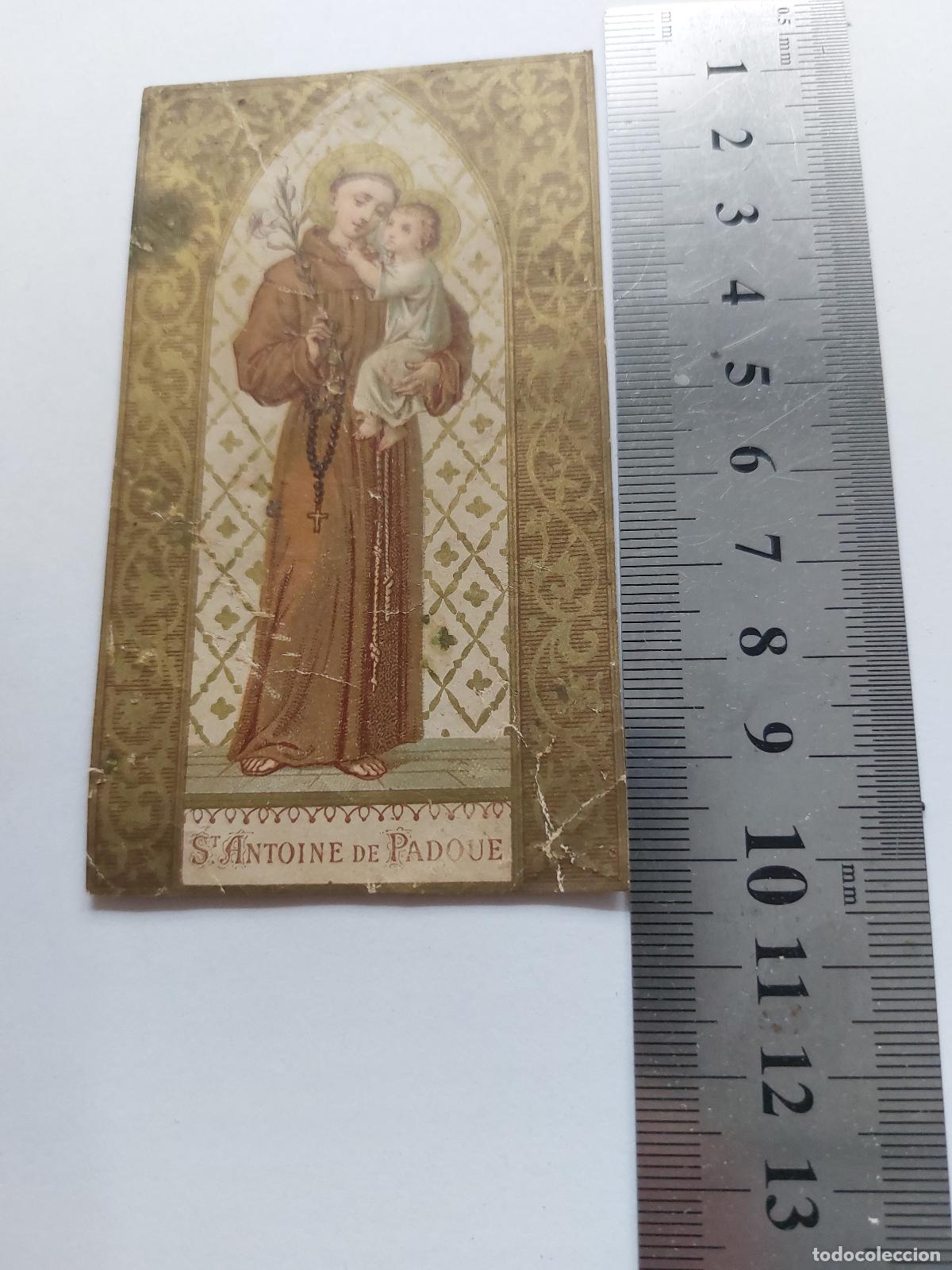 Postales: Estampa religiosa de San Antonio de Padua
