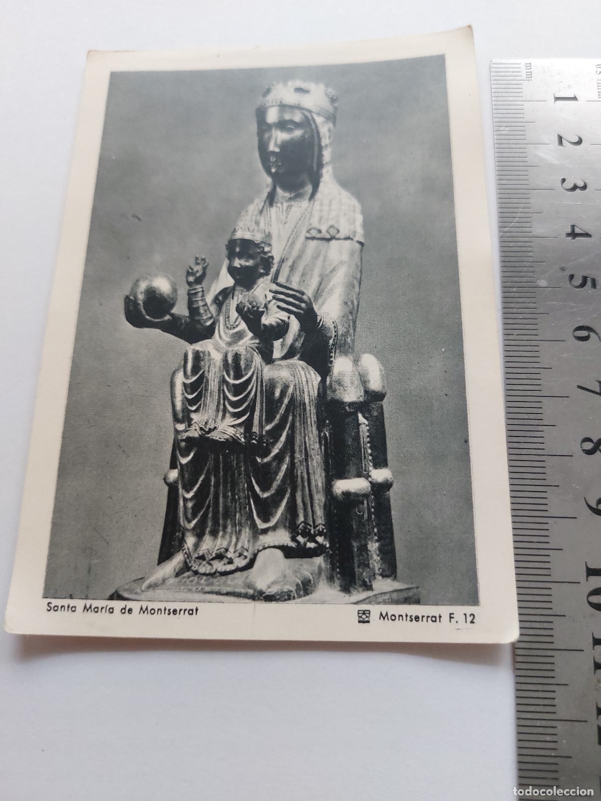 Postales: Estampa de la Virgen de Montserrat