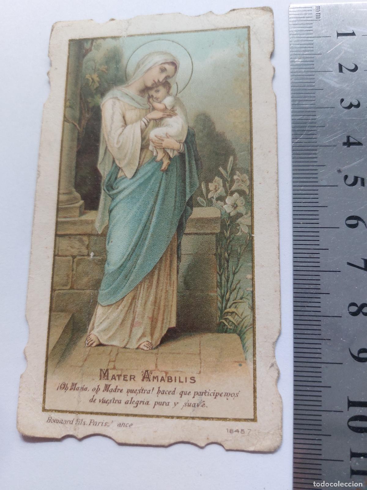 Postales: Estampa religiosa de la Virgen Mater Amabilis