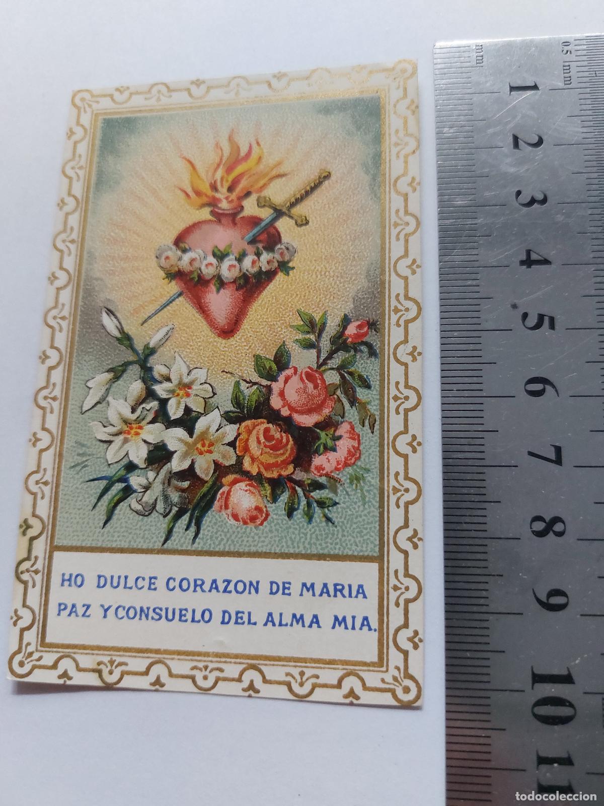 Postales: Estampa Religiosa del Coraz&oacute;n de Mar&iacute;a