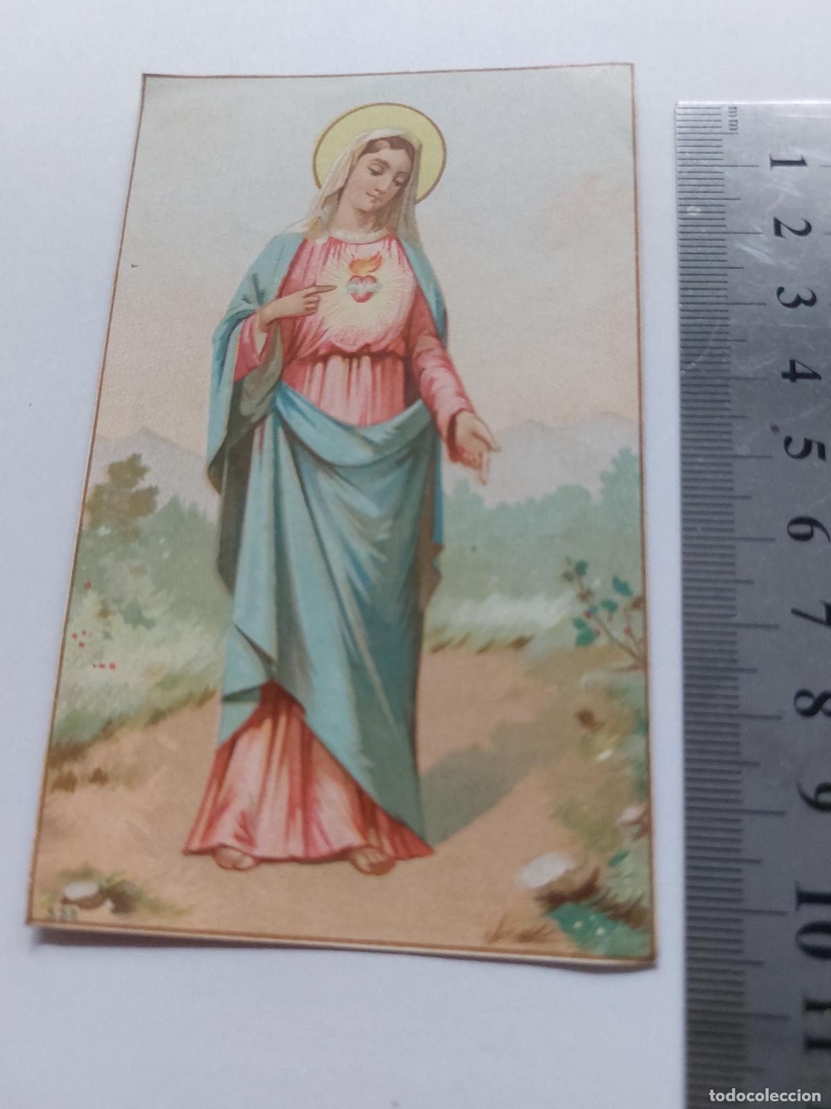 Postales: Estampa Sagrado Coraz&oacute;n de Mar&iacute;a