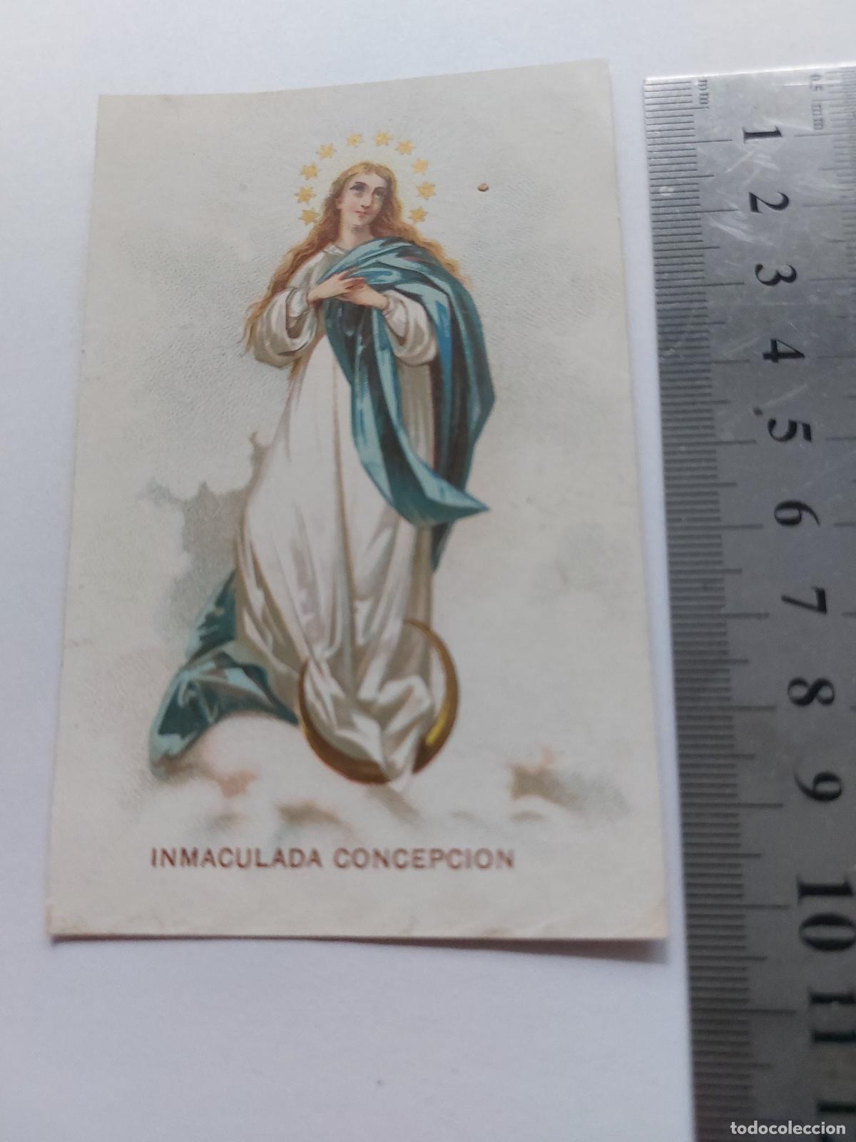 Postales: Estampa con ilustraci&oacute;n de la Inmaculada Concepci&oacute;n