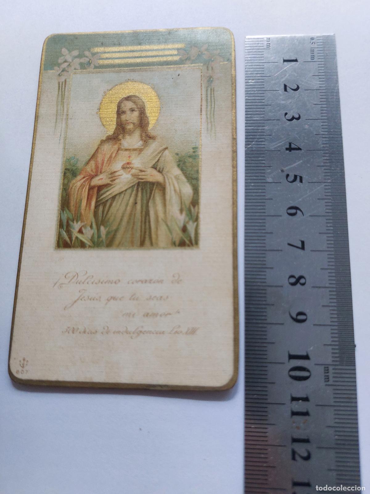Postales: Estampa devocional del Sagrado Coraz&oacute;n de Jes&uacute;s
