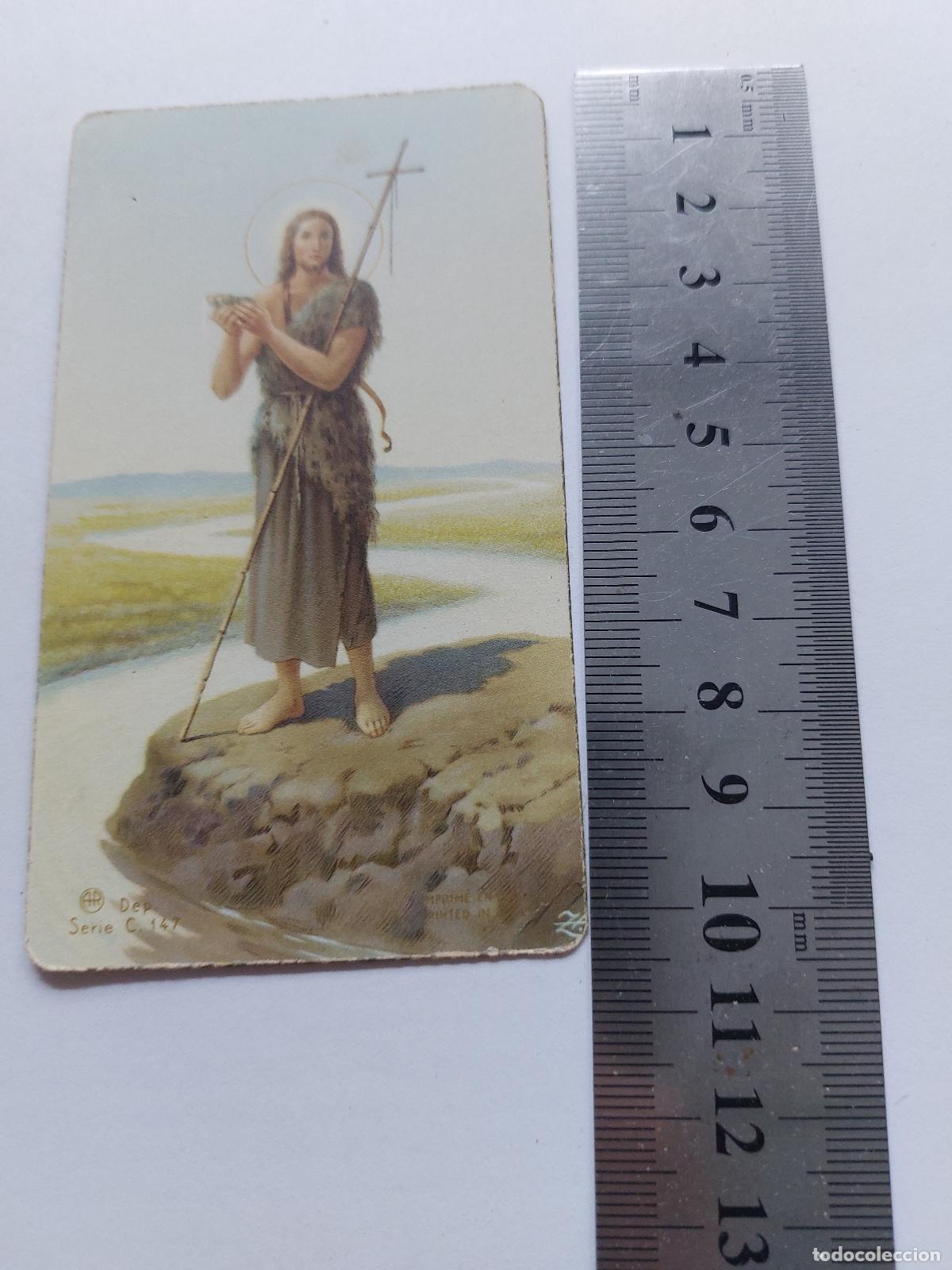 Postales: Estampa religiosa de San Juan Bautista, arte sacro