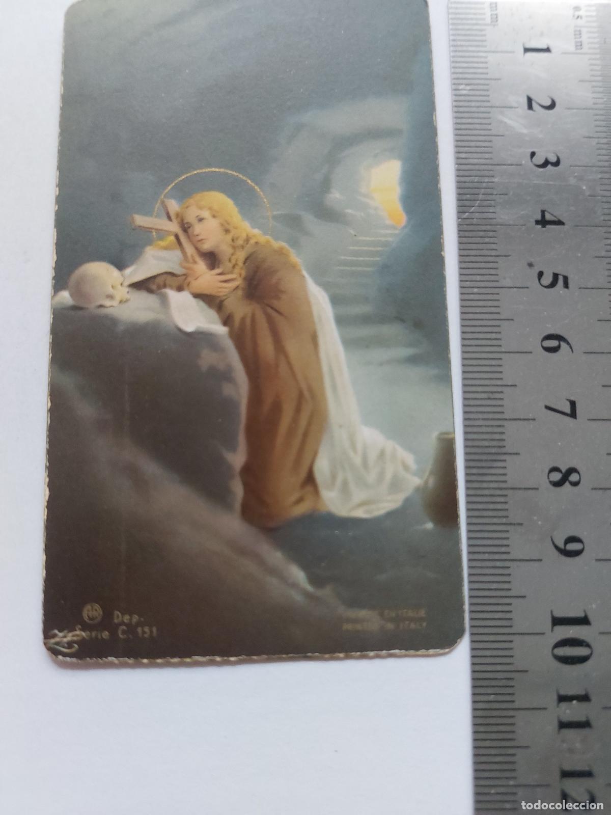 Postales: Estampa con imagen art&iacute;stica de Santa Mar&iacute;a Magdalena
