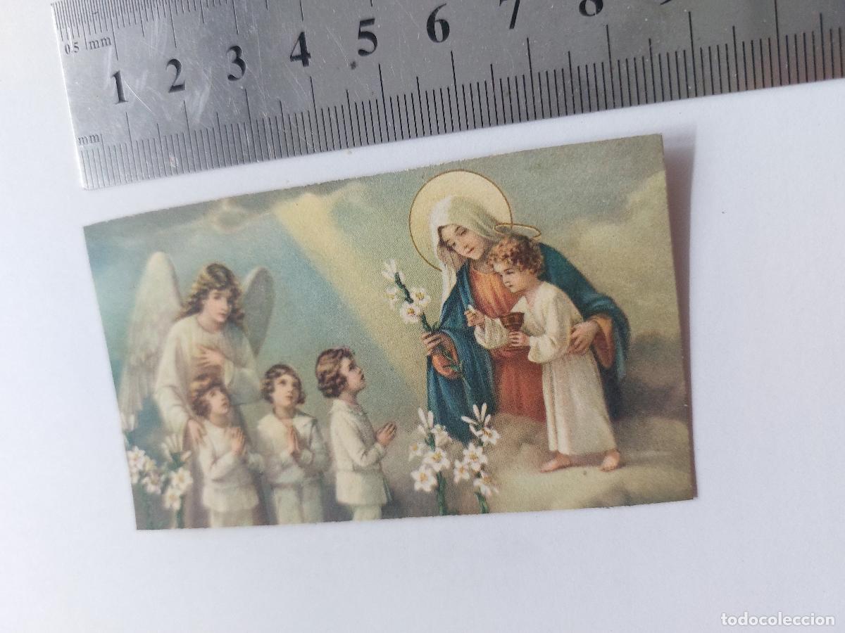 Postales: Estampa religiosa con la Virgen Mar&iacute;a y ni&ntilde;os