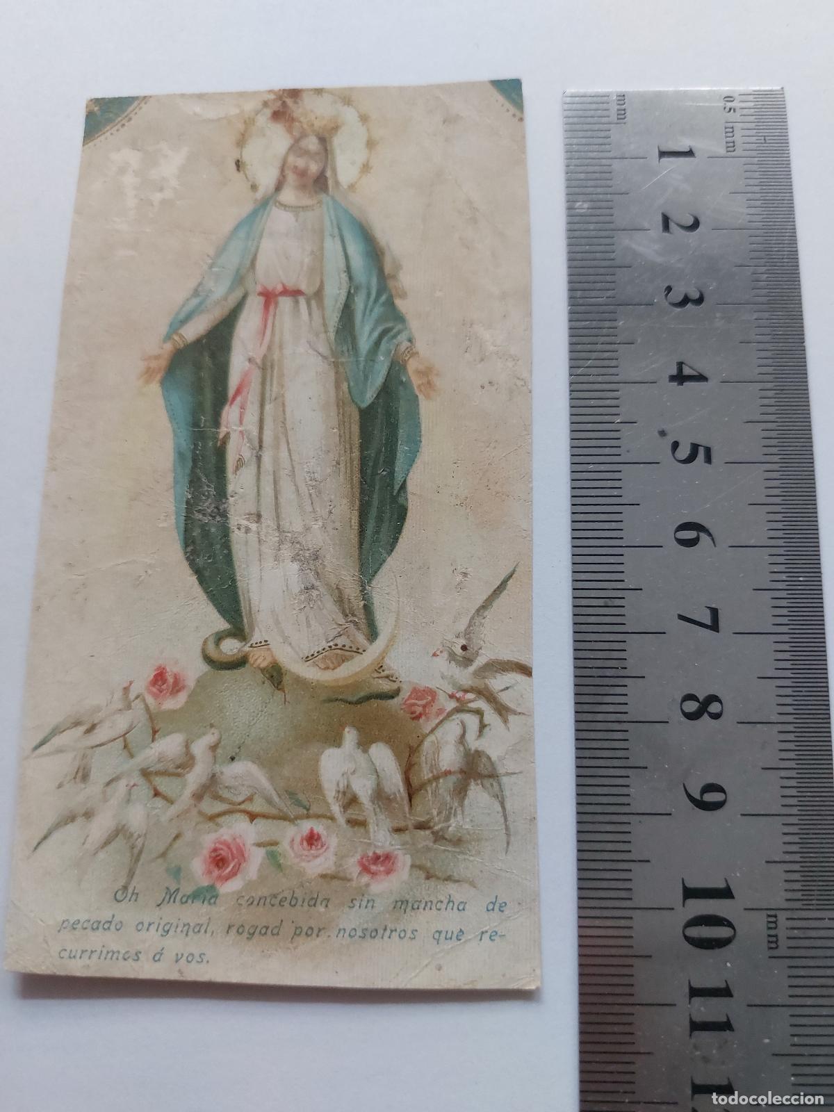 Cartoline: Estampa de la Virgen Mar&iacute;a Concepci&oacute;n Inmaculada