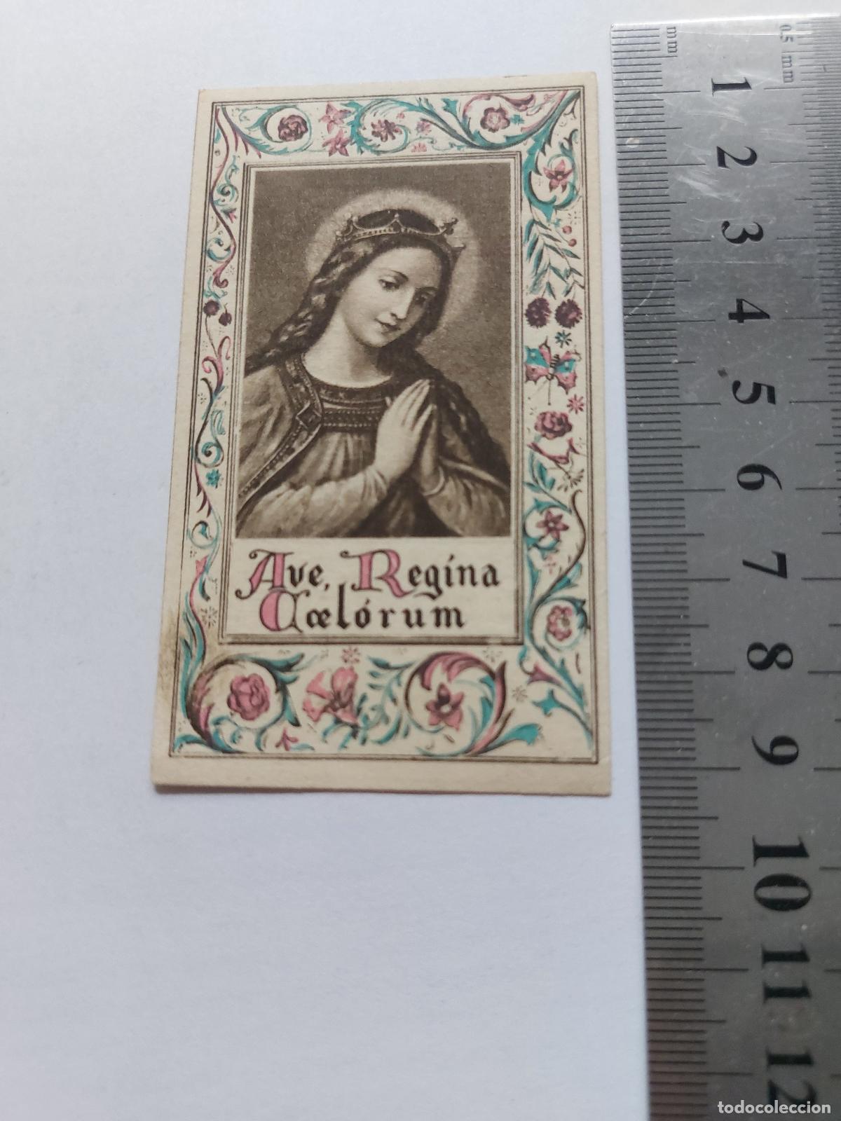 Postales: Estampa religiosa de la Inmaculada Ave Regina de Barcelona