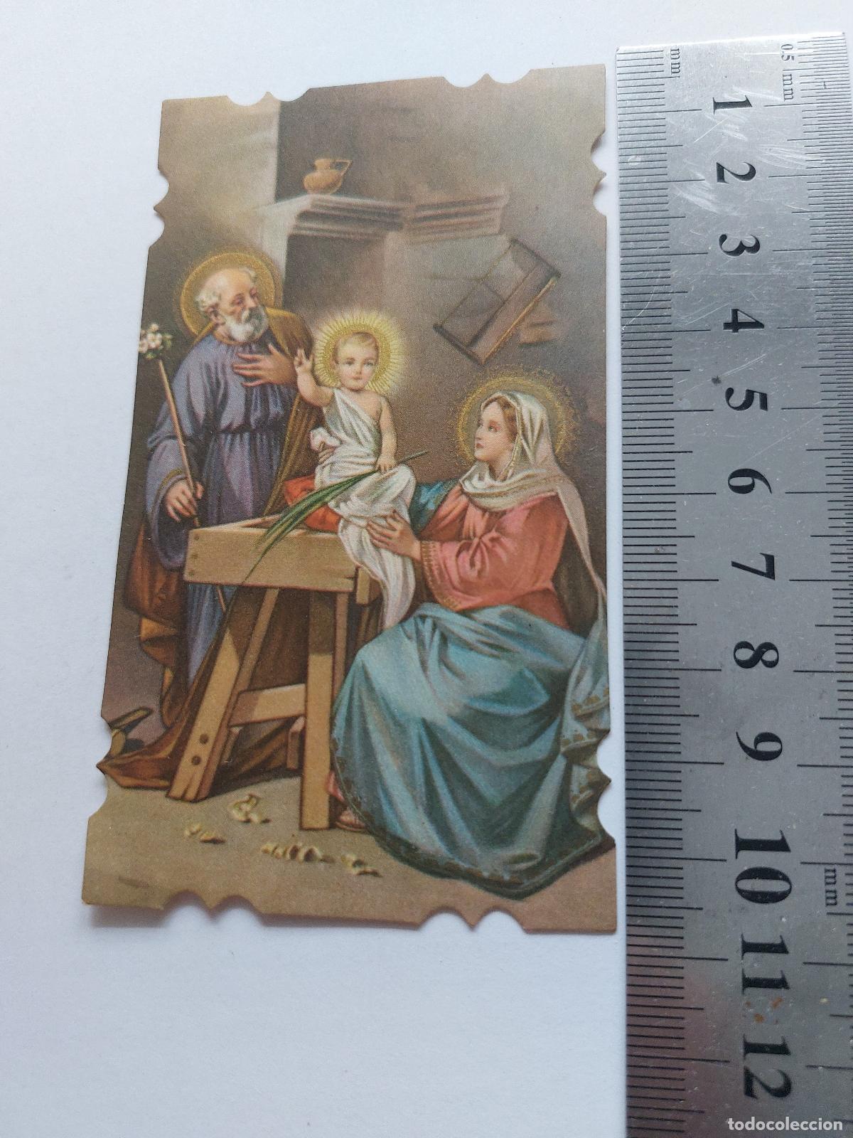 Postales: Estampa de la Sagrada Familia con Jes&uacute;s, Mar&iacute;a y Jos&eacute;