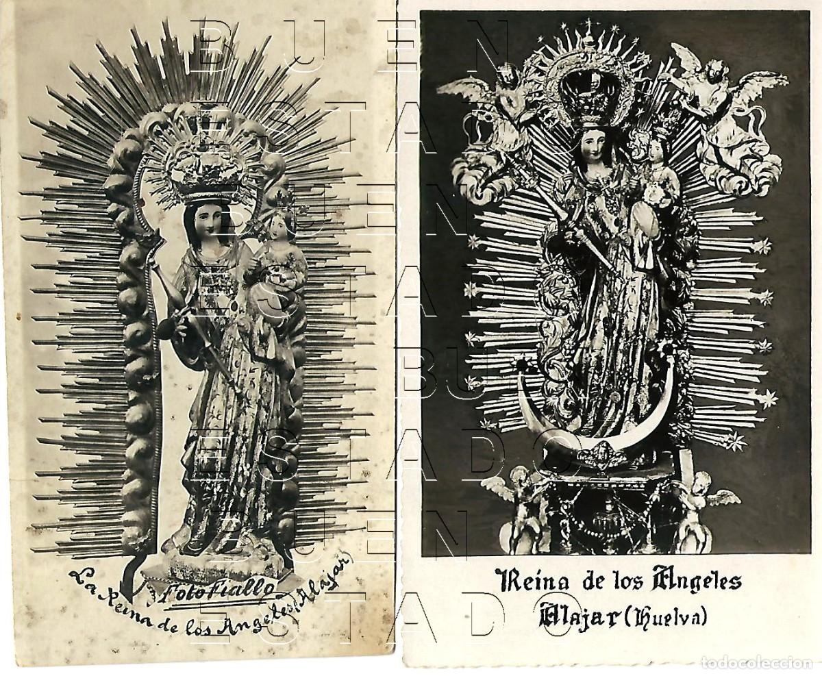 Postales: ALAJAR HUELVA REINA DE LOS ANGELES 2 FOTOGRAFIAS M43