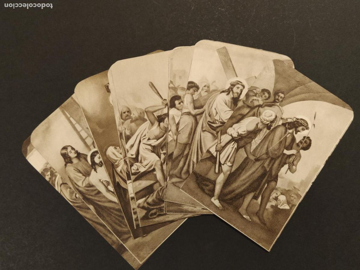 Postales: VIA CRUCIS - COLECCION DE 14 ESTAMPAS ANTIGUAS -VER FOTO- (116.607)
