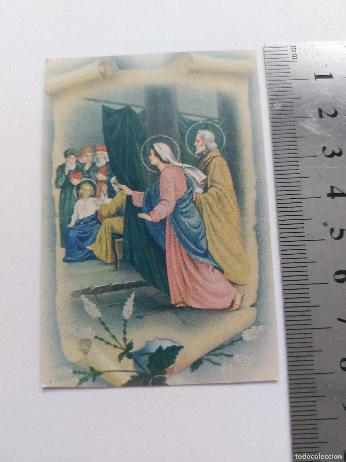 Postales: Estampa religiosa Encuentro de Jes&uacute;s en el Templo