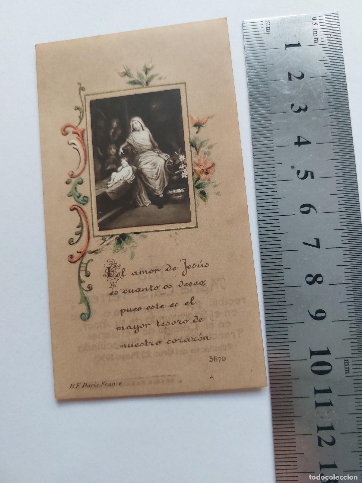 Postales: Estampa religiosa de Primera Comuni&oacute;n Villanueva del Grao