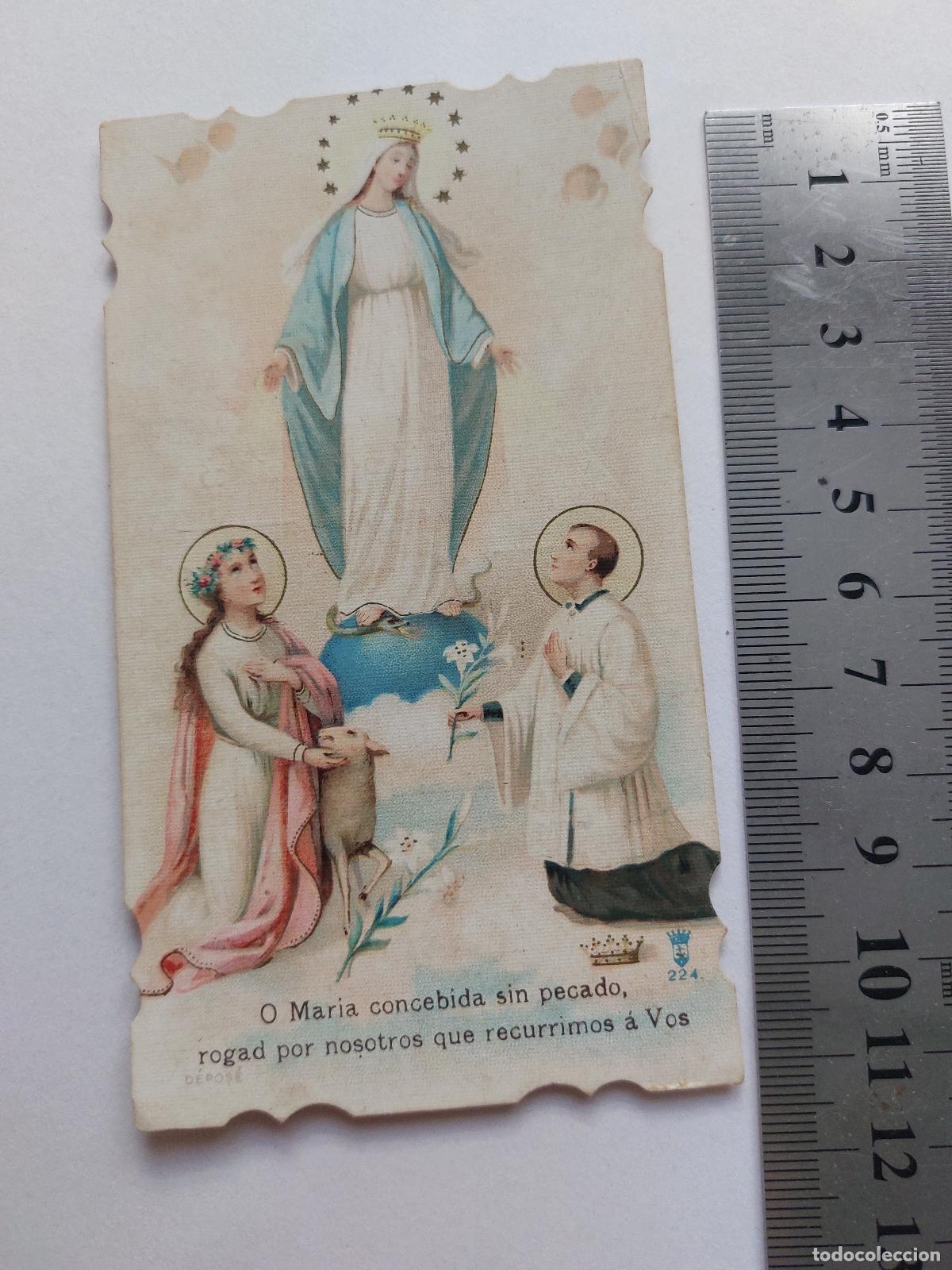 Postales: Estampa religiosa de la Inmaculada Concepci&oacute;n, Valencia