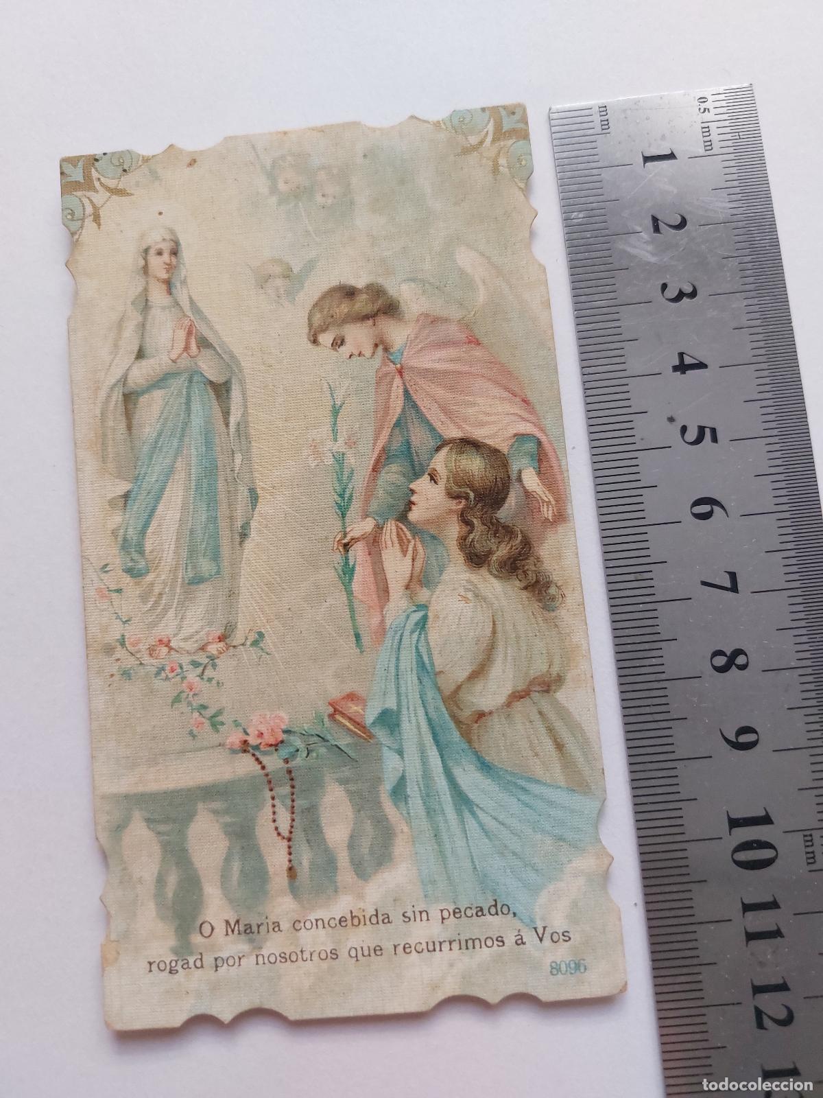 Postales: Estampa conmemorativa de toma de h&aacute;bito religioso en Valencia 1916
