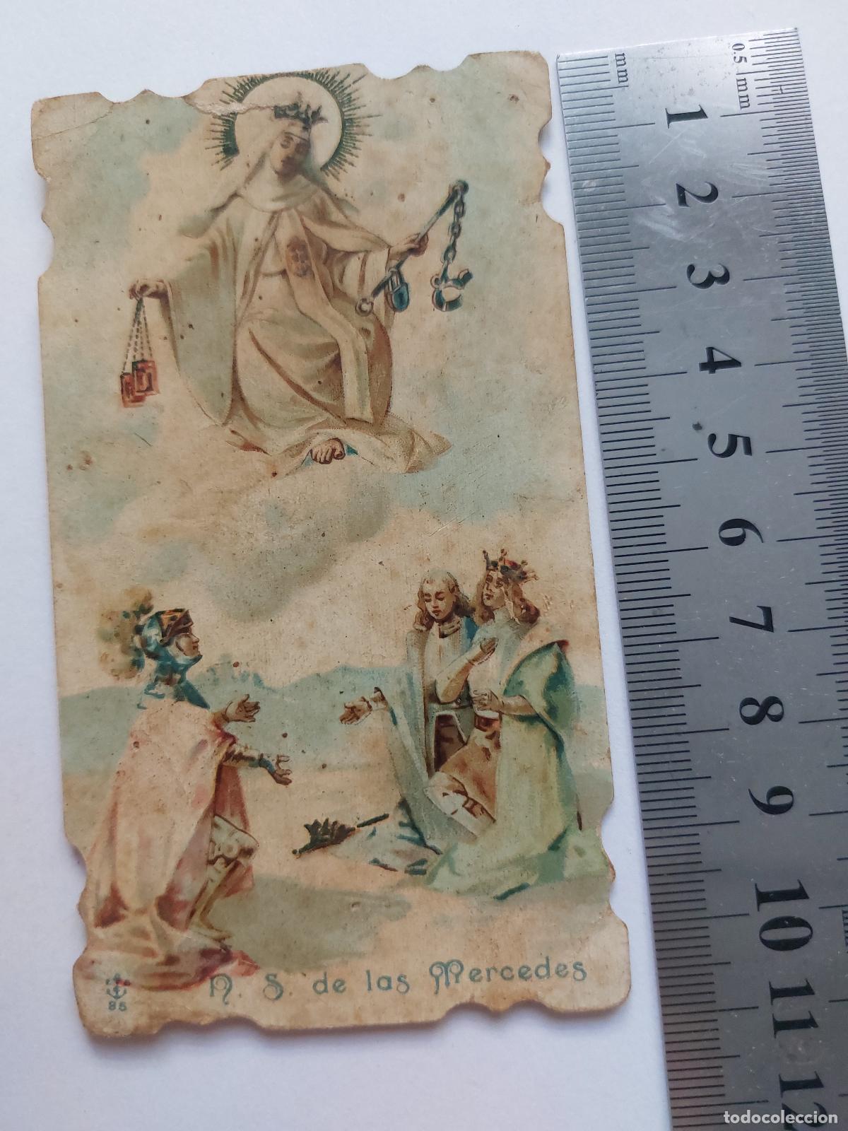 Postales: Estampa de Nuestra Se&ntilde;ora de las Mercedes arte religioso